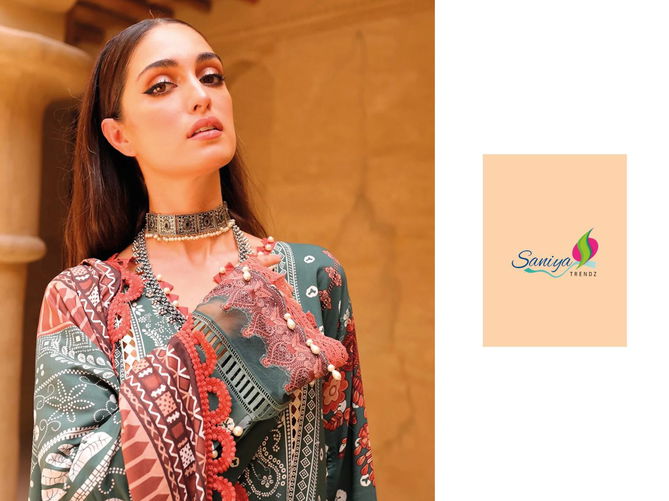 Saniya Trendz ST Jade Wholesale Cotton Pakistani Dress Material